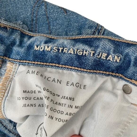 American Eagle Outfitters Blue Straight Leg Jeans - Picture 6 of 8